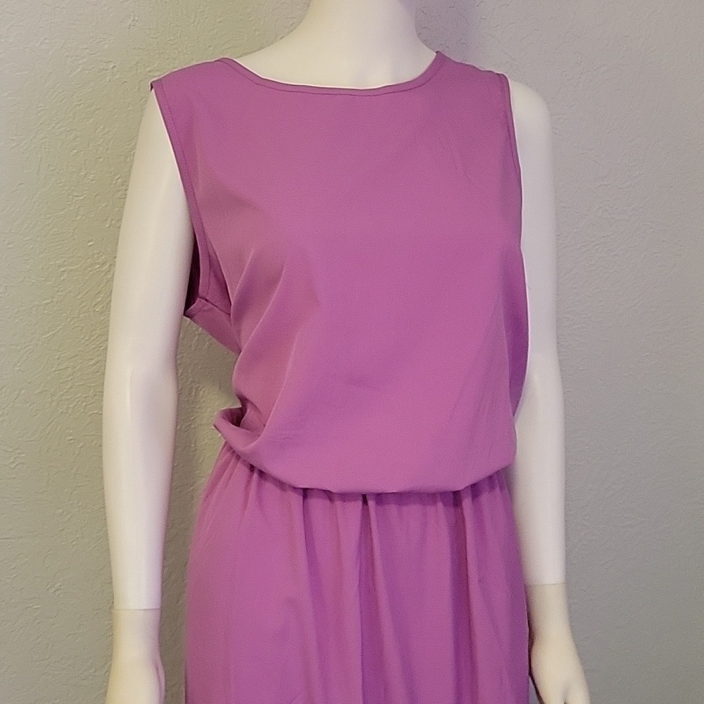 Misslook Lavendar Tank Maxi Blouson Walk Through Dress - Picture 4 of 9